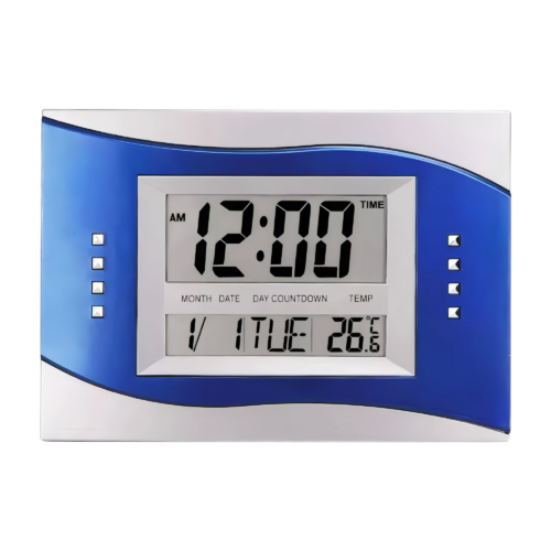 Large LCD Digital Wall Clock, 6852