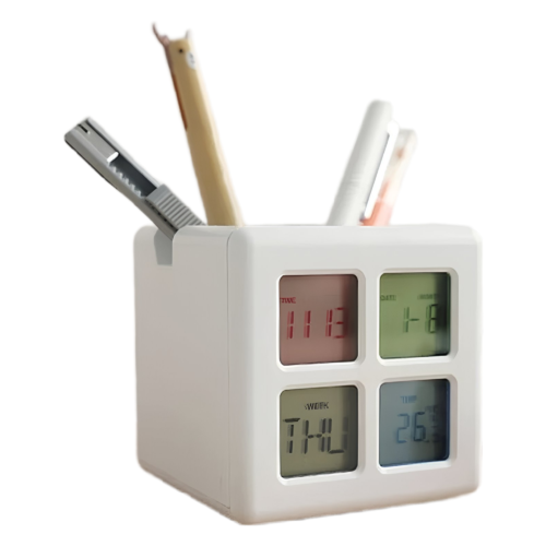 Pen Holder With Digital Clock, A137