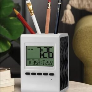 Pen Holder With Clock, A92