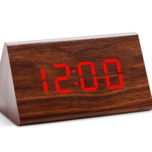 Wooden Digital Electric Desk Alarm Clock, A110