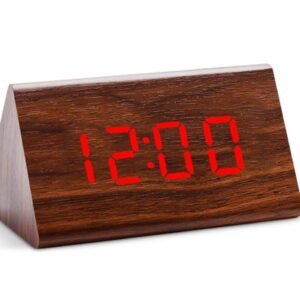 Wooden Digital Electric Desk Alarm Clock, A110