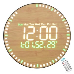 Wooden Electric Wall Clock, DS-5823L