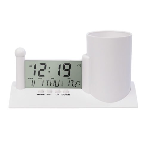 Pen Holder With Clock, A138