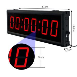 LED Interval Timer Count Down/Up Clock Stopwatch with Remote