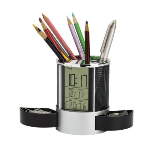 Pen Holder with Clock, PH1836