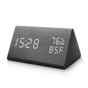 Digital Wooden Desk Alarm Clock