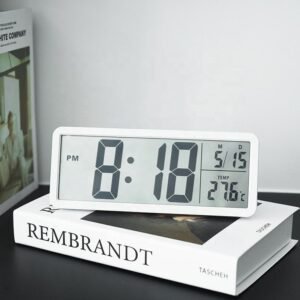 Digital LCD Display Electric Wall & Desk Clock, V-C223