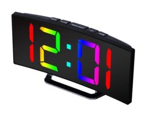 Digital RGB LED Display Electric Desk Clock, DS-3811S