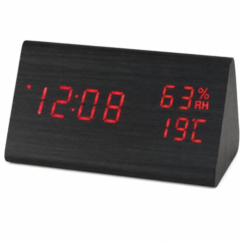 Wooden Desk Alarm Clock, A120B