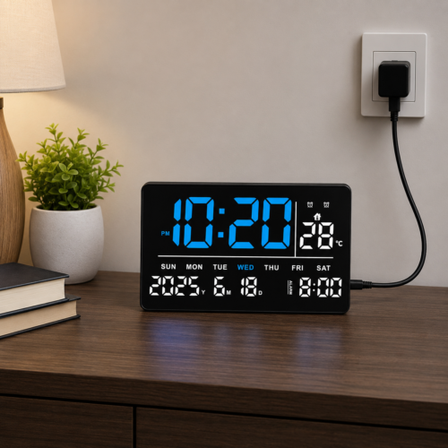 Digital LED Display Electric Wall Clock, JH3219