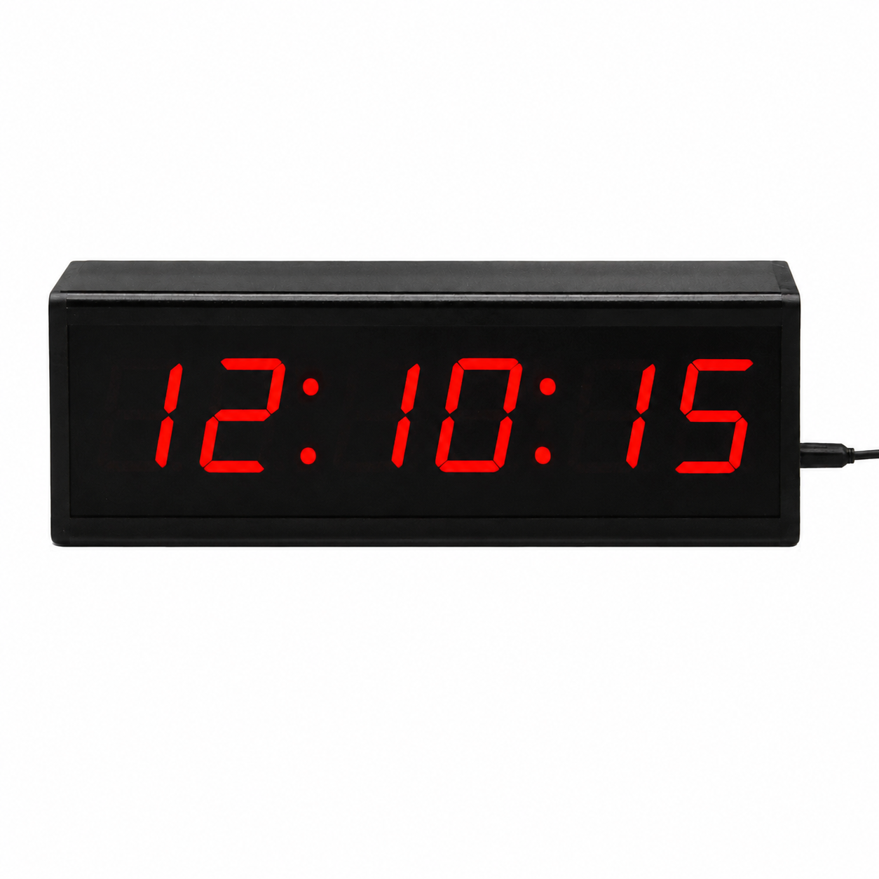TEMIX CP19-2 6 Digit LED Digital Wall Clock with Large Display, Count Up/Down Timer & Remote Control,CP19-2