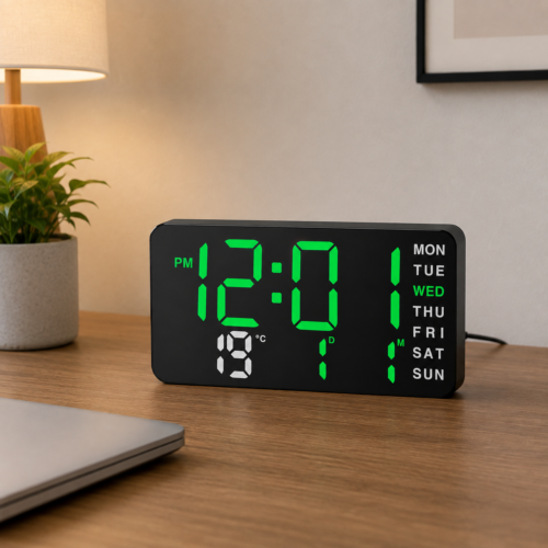 Digital LED Desk Clock, DS-3835L