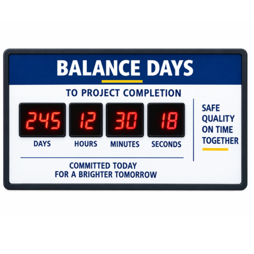 Ballance Days Countdown Timer For Project Completion, CP03-1